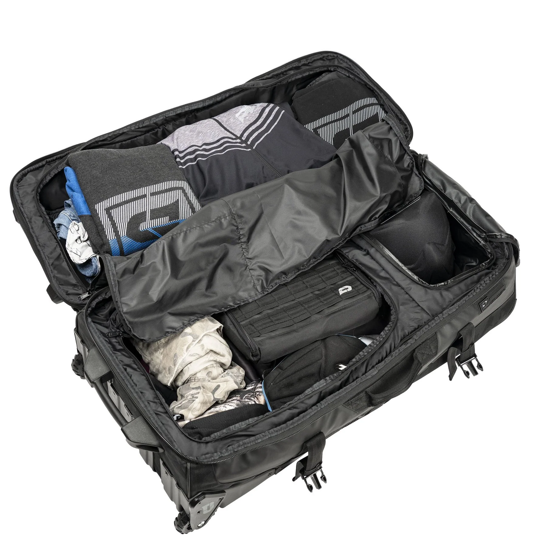 Push Division One Large Roller Gear Bag - Black - Tan Backpack Strap Kit - Image 7